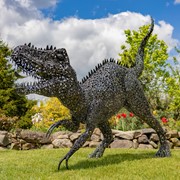 Zaer Ltd International 7.3ft Tall Giant Metal Tyrannosaurus Rex Garden Statue "Chompers" ZR220916 View 6