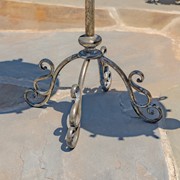 Zaer Ltd International Pre-Order:S/2 Standing Silver Iron & Glass Dome Lanterns/Terrariums "Domme 1437" ZR530997-FSS View 6
