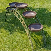 Zaer Ltd. International Pre-Order: 6.6ft. Long Bridge-Like Iron Plant Stand in Antique Green "Stockholm" ZR230421-GR View 6