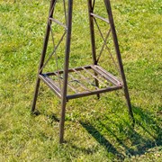 Zaer Ltd International 59.8" Tall Iron Windmill with Pig Family on Weather Vane ZR550910 View 6