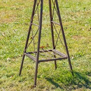 Zaer Ltd International 59.8" Tall Iron Windmill with Horse Family on Weather Vane ZR550920 View 6