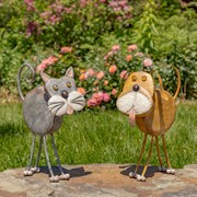 Zaer Ltd. International 18" Tall Hand Painted Iron Dog Decoration with Bobblehead "Arnold" ZR200419 View 6