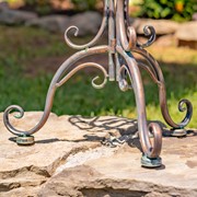 Zaer Ltd International Pre-Order: Set of 2 Ornate Plant Stand Tables in Antique Bronze "Medellín 1972" ZR238115-BZS View 6