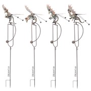 Zaer Ltd International Set of 4 Assorted 4.5ft. Flying Dragon Rocking Stakes "Kai/Tyson/Bomris/Belindo" ZR208750-SET View 6