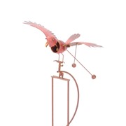 Zaer Ltd International Set of 6 Assorted Colorful Metal Rocking Bird Garden Stakes ZR208700-SET View 6