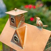 Zaer Ltd International 85" Tall Colonial Home Iron Birdfeeder Stake "Ivyland" ZR235259 View 6
