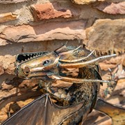 Zaer Ltd. International 32.75" Tall Metal Serpentine Dragon Wall Decoration "Shesha" ZR240624 View 6