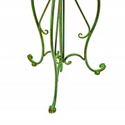 Zaer Ltd. International Set of 2 Standing Iron Basket Plant Stands in Antique Green "London 1820" ZR191035-GR View 6