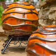 Zaer Ltd International Pre-Order: Set of 3 Assorted Ceramic Globe Tabletop Accents "Florence" ZR083902-SET View 6