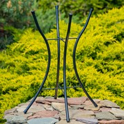 Zaer Ltd International 18" Glass Bowl Bluebird Birdbath with Metal Stand "Idaho" ZR180906 View 6