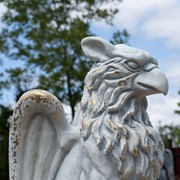 Zaer Ltd International Set of 2 Magnesium Griffin Statues in Antique Grey "Peter & Lois" ZR619280-GYS View 6