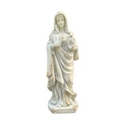 Zaer Ltd International Pre-Order: 36" Tall Mother Mary with Sacred Heart Statue in Antique Grey ZR551136-GY View 6