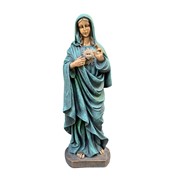 Zaer Ltd International Pre-Order: 36" Tall Mother Mary with Sacred Heart Statue in Antique Bronze ZR551136-BZ View 6