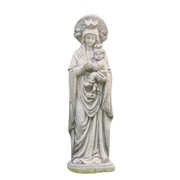 Zaer Ltd International Pre-Order: "Our Lady of Perpetual Help" Magnesium Garden Statue in Antique Grey ZR540016-GY View 6