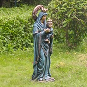 Zaer Ltd International Pre-Order: "Our Lady of Perpetual Help" Magnesium Garden Statue in Bronze ZR540016-BZ View 6