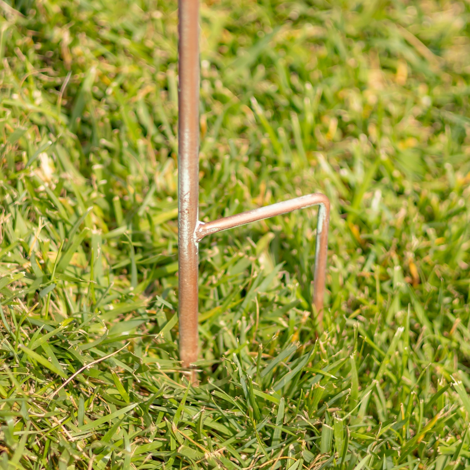 Set of 3 Assorted Embellished Iron Cross Garden Stakes 