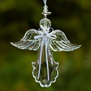 Zaer Ltd. International Hanging Clear Acrylic Angel Ornaments in 6 Assorted Styles ZR503715 View 7
