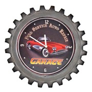 Zaer Ltd International Set of 6 Vintage Style Muscle Car Gear-Shaped Iron Wall Clocks VA612260 View 7