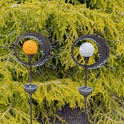 Zaer Ltd International Dual Sun & Moon Solar Spinning LED Garden Stakes in 2 Assorted Colors VA100010 View 7