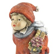 Zaer Ltd International Set of 2 "First Kiss" Standing Christmas Tushkas with Gifts ZR117614-SET View 7
