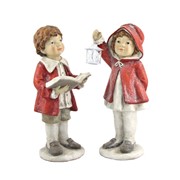 Zaer Ltd International Set of 2 Christmas Tushkas in Red Cloaks with Book & Lantern ZR117605 View 7