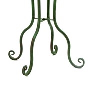 Zaer Ltd International Pre-Order: Set of 2 Tall Iron Basket Plant Stands in Antique Green "Stephania" ZR139518-GR View 7