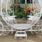 Zaer Ltd International Pre-Order: Large Round Cinderella Carriage in Antique White "The Luciana" ZR109201-AW View 7