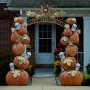 Zaer Ltd International Large Arch with Pumpkins and Skulls ZR180733 View 7