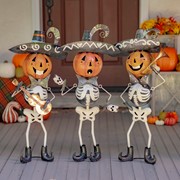 Zaer Ltd International Pre-Order: Set of 3 Small Iron Skeleton Mariachi Figurines "Tres Marlonis" ZR193038-SET View 7