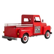Zaer Ltd. International 9.8ft. Long Large Red Iron "Houston" Truck Decor with LED Headlights ZR190434-RD View 7