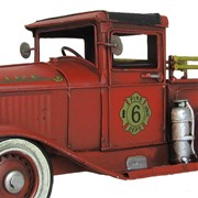 Zaer Ltd. International 11.5" Antique Style Model American Fire Truck RD804124 View 7