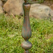 Zaer Ltd International 28.75" Tall Round Pedestal Birdbath with Bird Details in Copper-Bronze ZR181173-CB View 7