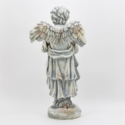 Zaer Ltd International 39" Tall Magnesium Angel Statue Praying in Antique White "Taylor" ZR341339-AW View 7