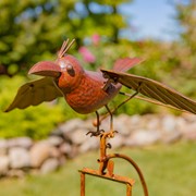 Zaer Ltd. International Set of 6 Assorted Flying Bird Iron Rusty Rocking Stakes ZR183055-SET View 7