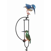 Zaer Ltd International Pre-Order: 53" Tall Metal Dual Hummingbird Rocking Stake "Tiki & Tiko" ZR120205 View 7