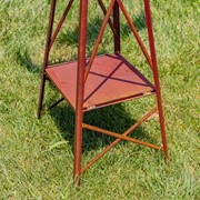 Zaer Ltd International 69" Tall Medium Iron Windmill Stand with Rooster "Jackson" ZR158185 View 7