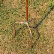 Zaer Ltd International Pre-Order: 69" Tall Iron & Cobalt Blue Porcelain Birdhouse Stake "Cannes" ZR225218-CP View 7