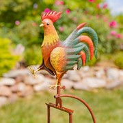 Zaer Ltd International Set/6 Assorted Bird Metal Rocking Stakes ZR120200-SET View 7