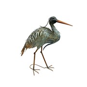 Zaer Ltd. International Set of 2 Great Blue Heron Metal Outdoor Figurines ZR230425-SET View 7