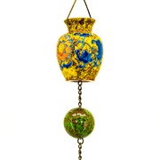 Zaer Ltd International Set of 6 Assorted 77.5" Long Hand Painted Multicolor Porcelain Vase Rain Chains ZR240023-SET View 7
