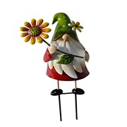 Zaer Ltd. International Pre-Order: Set of 6 Assorted Colorful Gnome Pot Stakes "The Gnomads" ZR240459-SET View 7