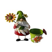 Zaer Ltd. International Pre-Order: Set of 6 Assorted Colorful Gnome Flower Pots "The Gnomies" ZR240460-SET View 7