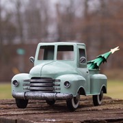Zaer Ltd International Small Multi-Seasonal Iron Pickup Truck in Soft Green ZR160818-GR View 7