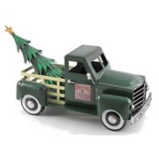 Zaer Ltd International Small Green Iron Pickup Truck with Christmas Tree ZR150818-GR View 8