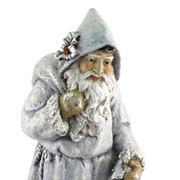 Zaer Ltd International 36" Tall Olde World Santa Claus with Bag of Gifts & Christmas Tree - Blue Cloak ZR117615 View 8
