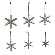 Zaer Ltd International Pre-Order: Set of 6 Hanging Galvanized Stars in Assorted Sizes ZR731160-SET View 8