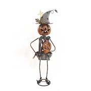 Zaer Ltd. International 42.5" Tall Pumpkin Witch with Jack-O-Lantern Candy Holder Halloween Decoration ZR190343 View 8