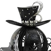 Zaer Ltd. International Victorian Style Halloween Pumpkin Carriage with Top Hat & Skulls ZR193058 View 8