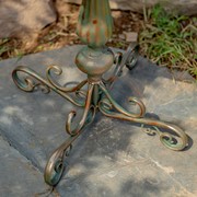Zaer Ltd. International 27" Tall Ornate Pedestal Birdbath with Bird Details in Copper-Bronze ZR160318-CB View 8