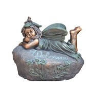 Zaer Ltd International 20" Tall Magnesium Fairy Statue Laying on Tummy "Fern" ZR339120 View 8